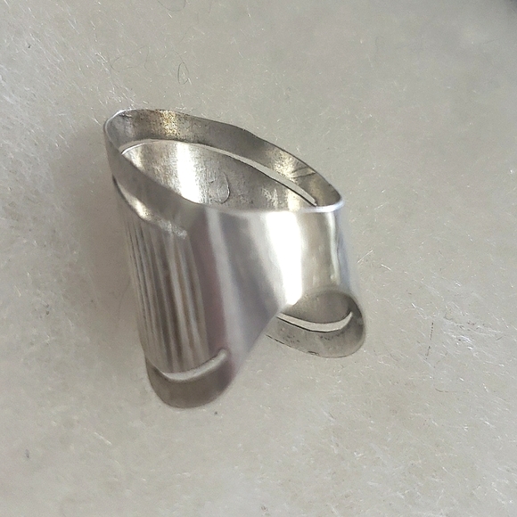 Rare VINTAGE MEXICAN STERLING SILVER 🇲🇽 925 ART DECO RING Star - Picture 5 of 5